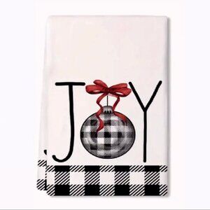 Christmas Joy Ornament Hand and Kitchen Towel NEW Fast Ship